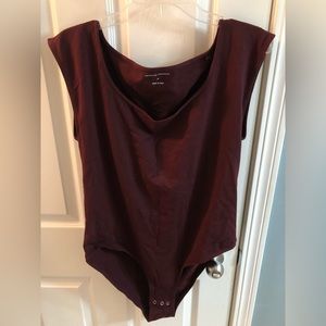 Next-to-Naked Cap Sleeve Bodysuit, Universal Standard, Medium, Black Cherry
